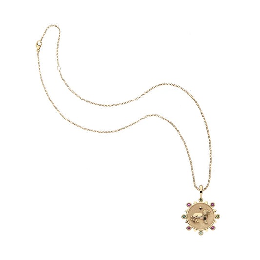 COURAGE HORSE PETITE EMBELLISHED ON 16-18" CLASSIC ROLO CHAIN