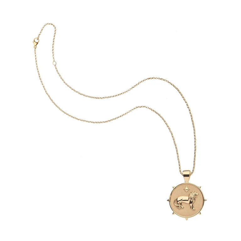 COURAGE JW SMALL PENDANT COIN ON 16-18" CLASSIC ROLO CHAIN
