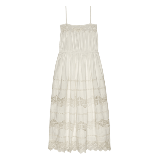 THE ROSETTE CROCHET DRESS