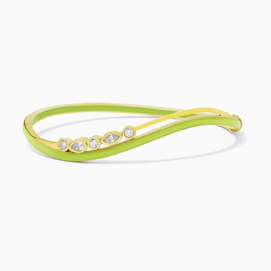 DIZZY DISCO BANGLE - LIME ON YG