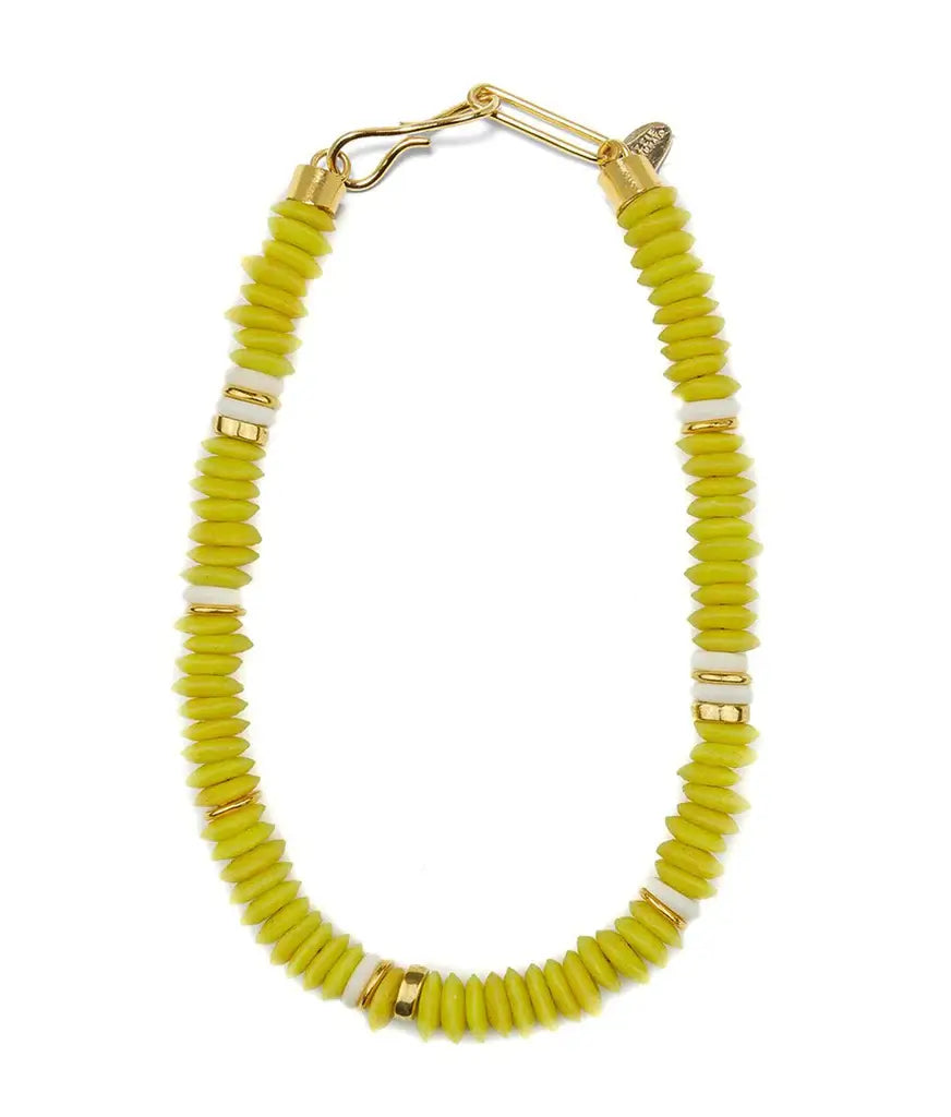 LAGUNA NECKLACE IN ELECTRIC NEON YELLOW