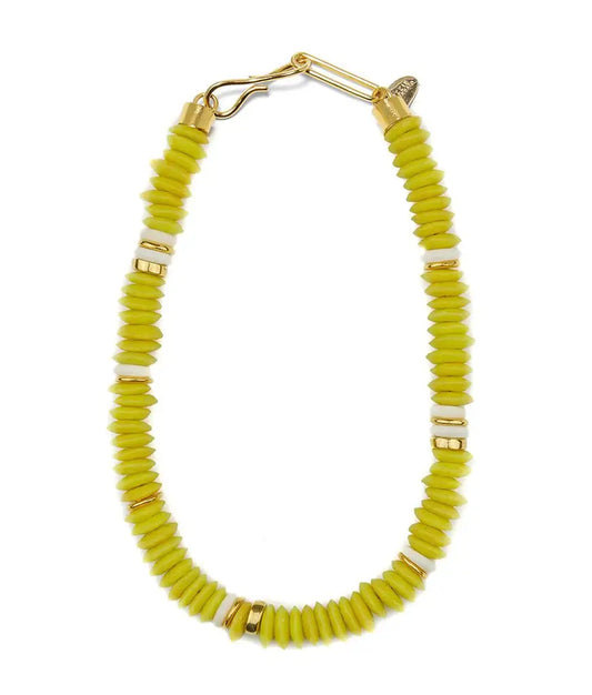 LAGUNA NECKLACE IN ELECTRIC NEON YELLOW