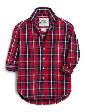 EILEEN IN RED, NAVY PLAID