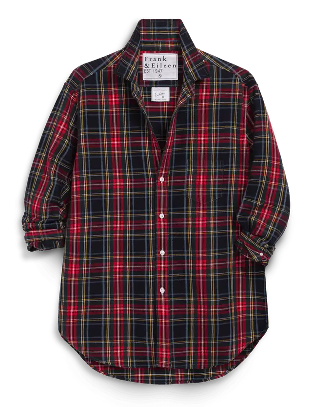 RELAXED BUTTON-UP SHIRT - GBRW MULTI PLAID