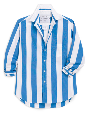 EILEEN IN WIDE BLUE STRIPE