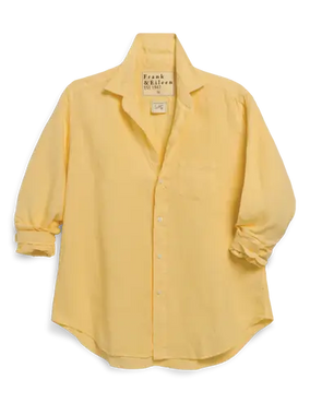 RELAXED BUTTON UP SHIRT - SUNSHINE