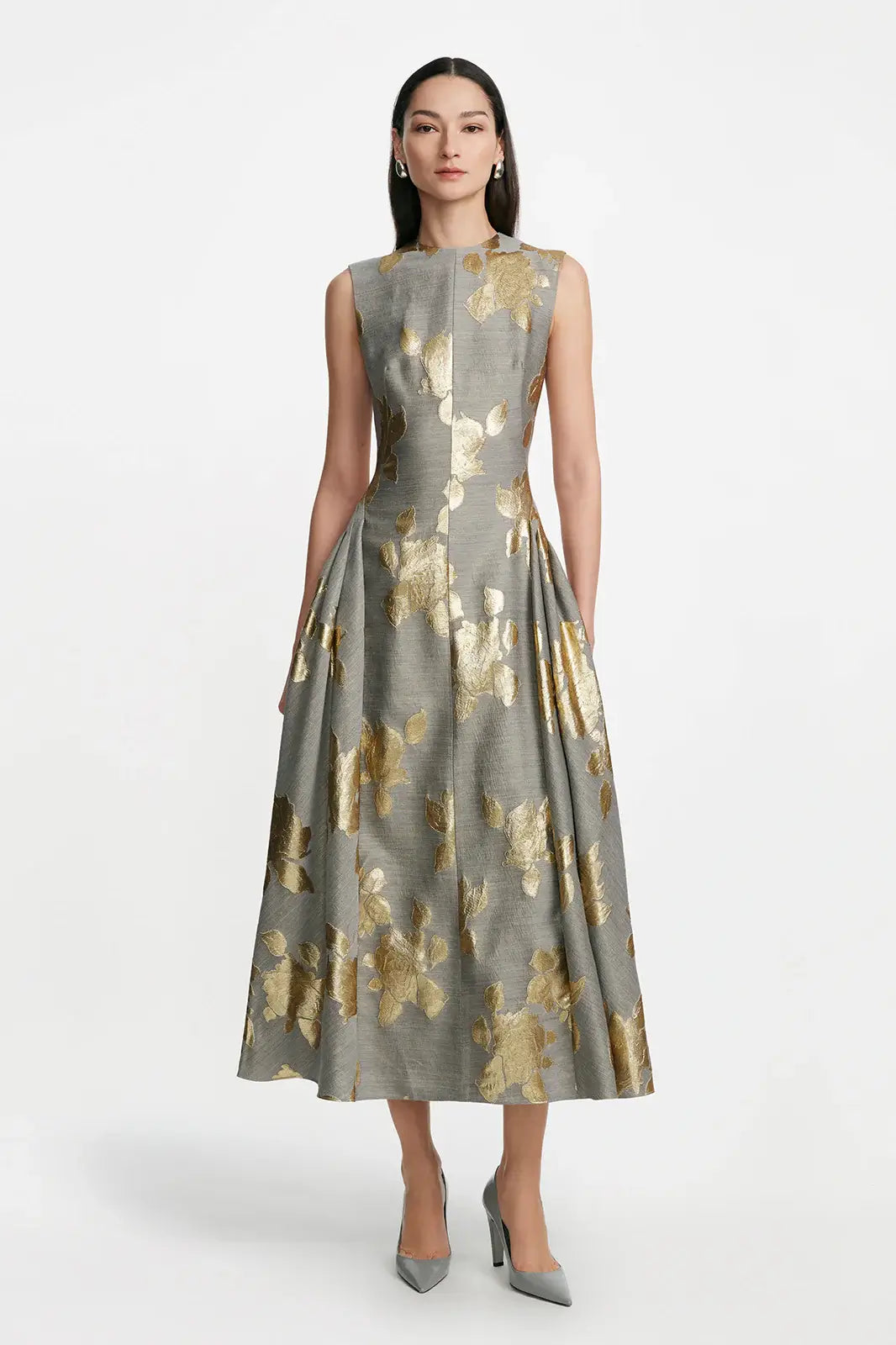 SLEEVELESS A LINE DRESS