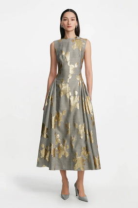SLEEVELESS A LINE DRESS