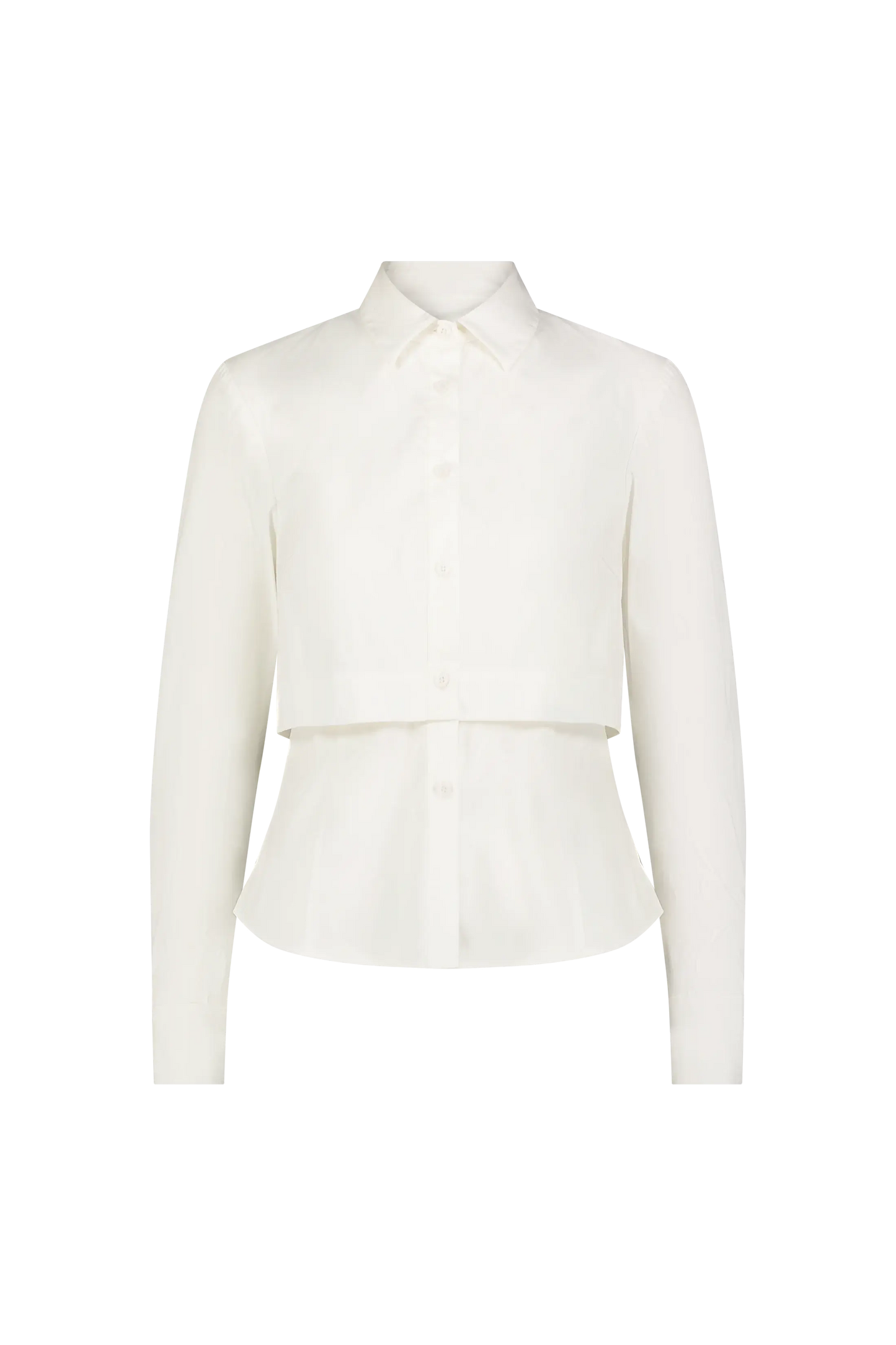 COTTON POPLIN LAYERED SHIRT