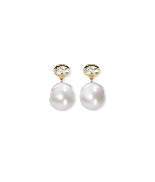PALAZZO EARRINGS IN GREEN AMETHYST
