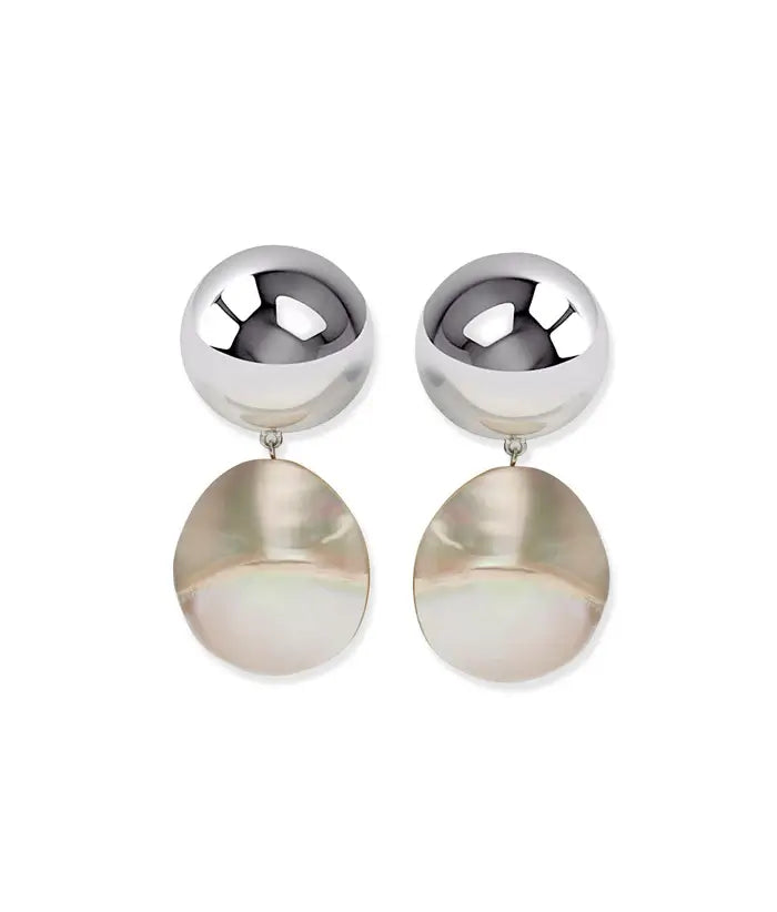 RODAN PEARL EARRINGS IN SILVER (CLIP-ON)