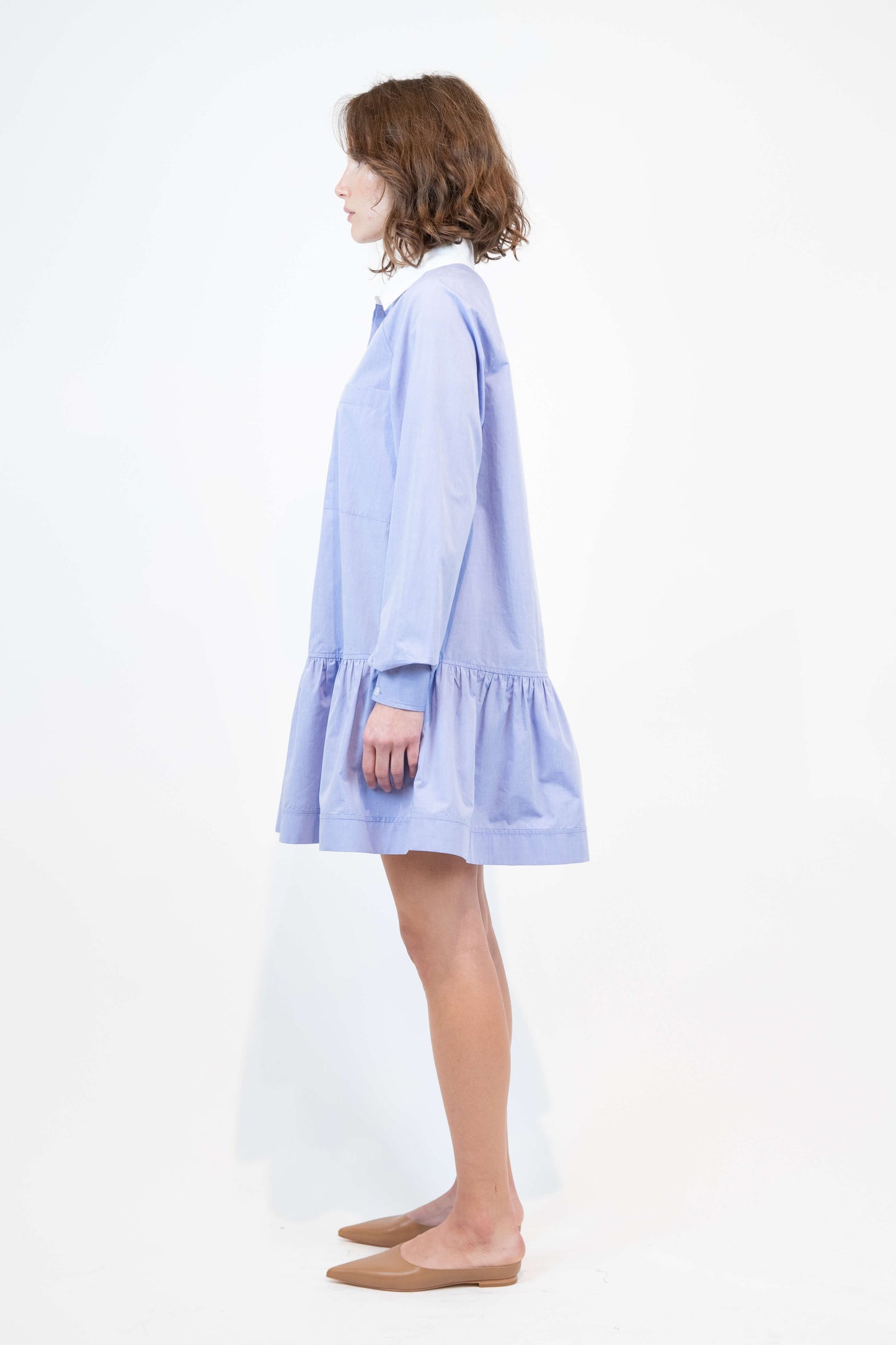 POLI L/S SHIRT MINI DRESS