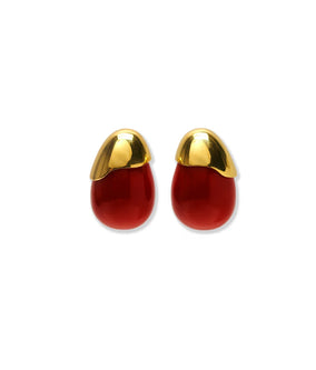 TORO EARRINGS IN VERMILLION