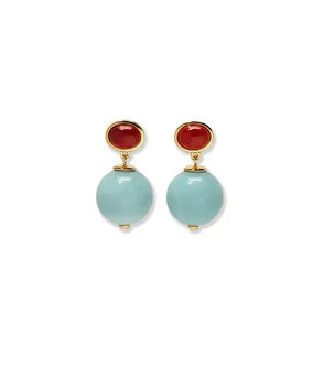 UMBRIA EARRINGS IN AMAZONITE