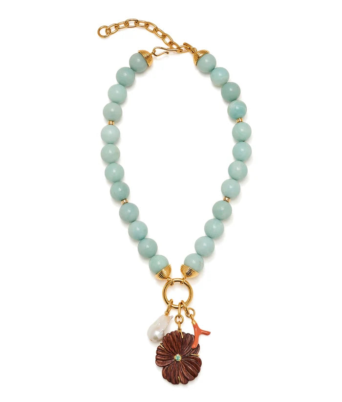 DESERT BLOOM NECKLACE IN AMAZONITE
