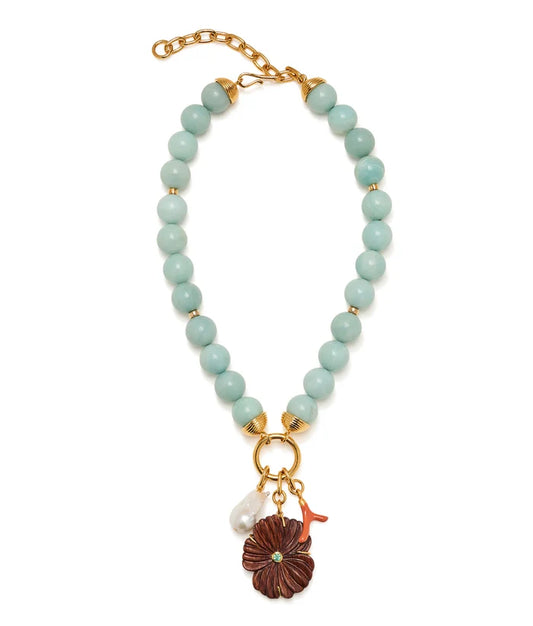 DESERT BLOOM NECKLACE IN AMAZONITE