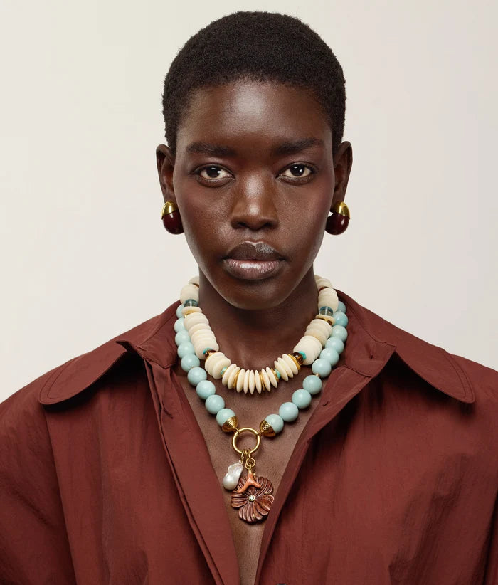 DESERT BLOOM NECKLACE IN AMAZONITE