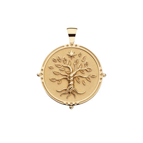 FAITH JW SMALL PENDANT COIN ON 16-18" CLASSIC ROLO CHAIN