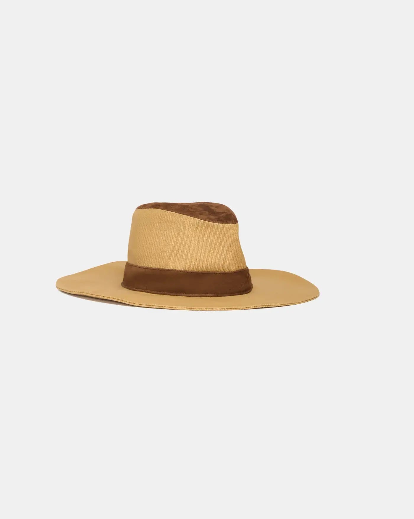 SANTA TERESA HAT IN KAHKI/ ERMINE
