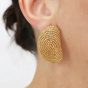 MINI MURA EARRINGS- GOLD