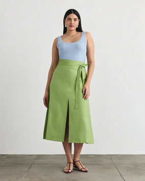 HUDSON SKIRT-ASPARAGUS