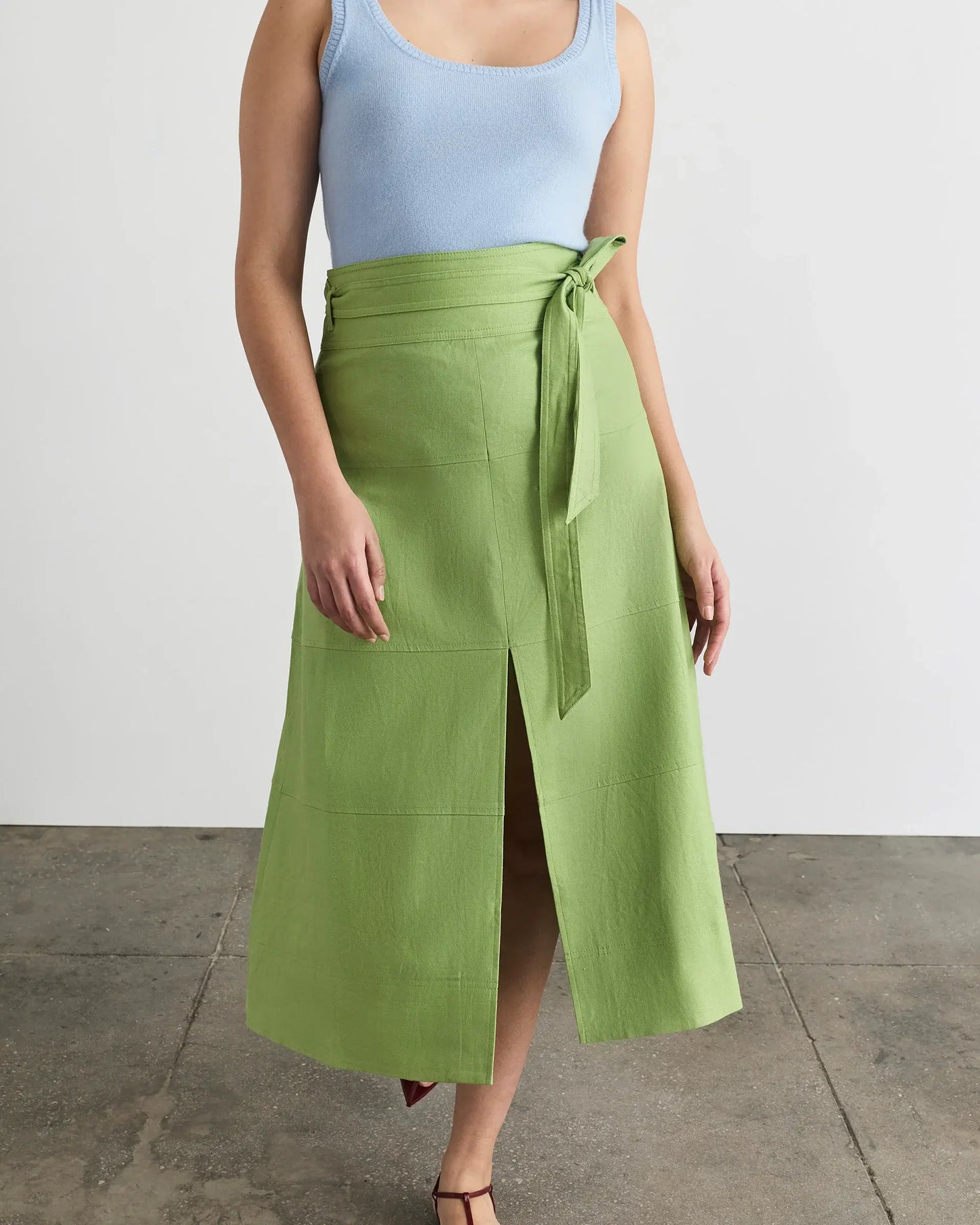 HUDSON SKIRT-ASPARAGUS