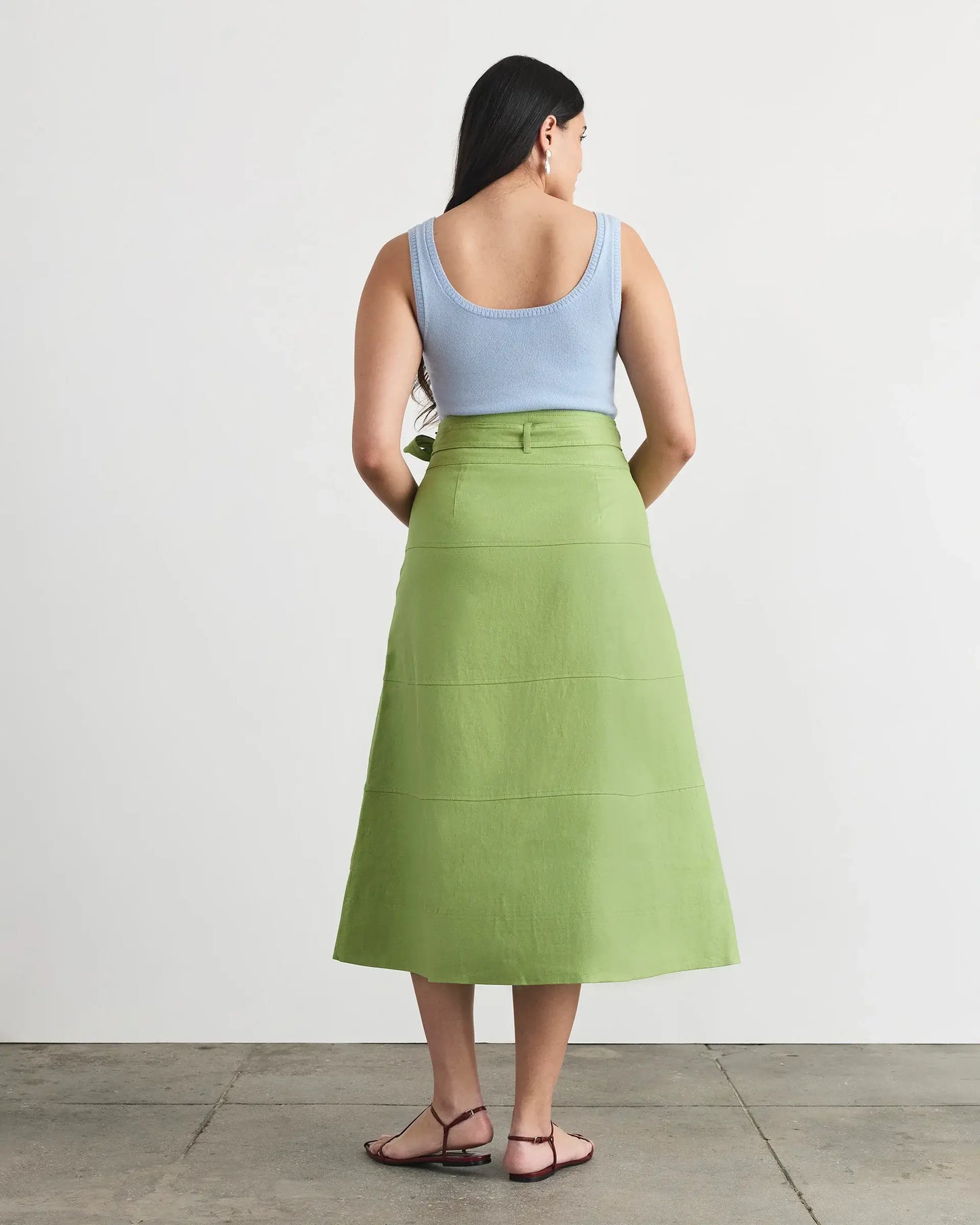 HUDSON SKIRT-ASPARAGUS