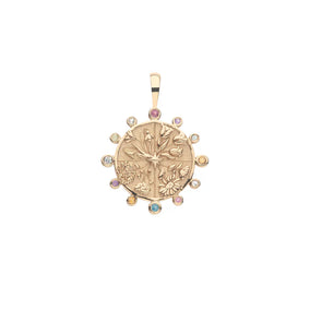 HOPE PETITE EMBELLISHED COIN ON 16-18" CLASSIC ROLO CHAIN