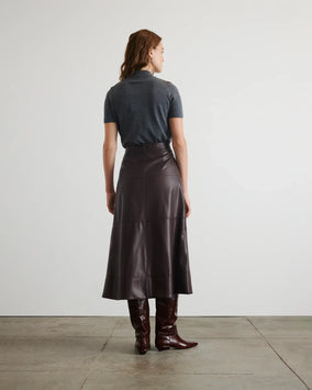 HUDLEY SKIRT-OXBLOOD