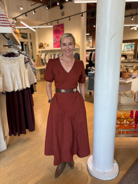 MIRI DRESS IN COPPER