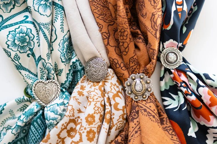 Concho Scarf Slide - Golden Horseshoe