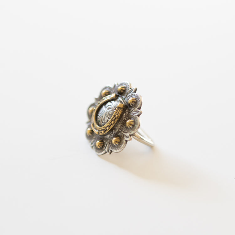 Concho Scarf Slide - Golden Horseshoe