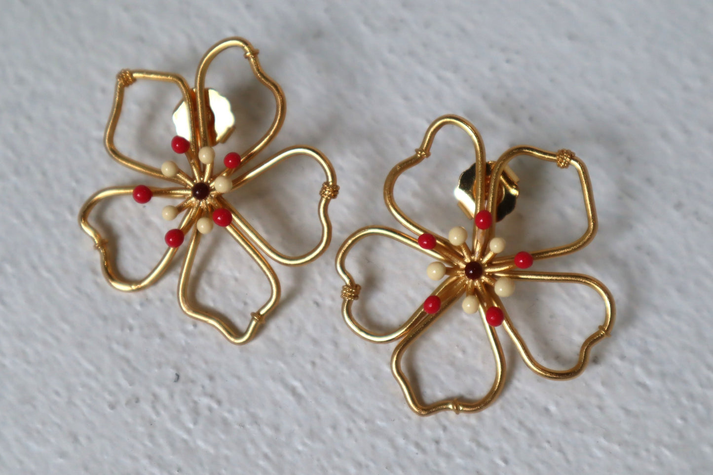 TERRACOTTA MIDI AUROROA CONTOUR EARRINGS