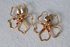 TERRACOTTA MIDI AUROROA CONTOUR EARRINGS