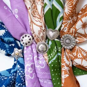 Concho Scarf Slide - Monte