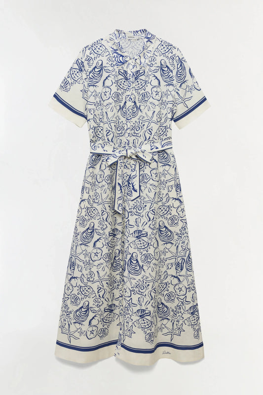 AUDRIA S/S BELTED MIDI DRESS