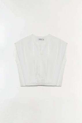 WRENLI S/L PLEATED TOP
