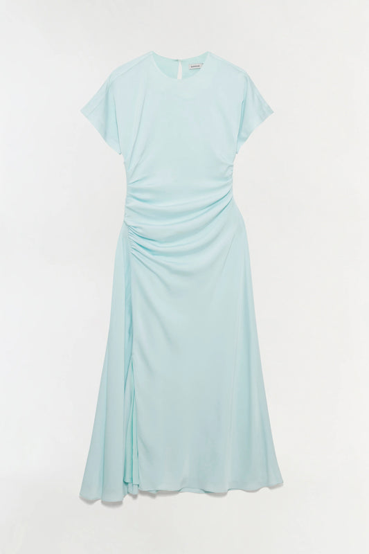 MARABELLA S/S DRAPED MIDI DRESS
