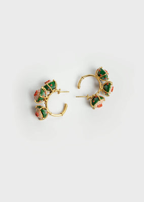 GREEN MAXI SOMBRERITOS HOOPS