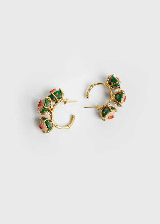 GREEN MAXI SOMBRERITOS HOOPS