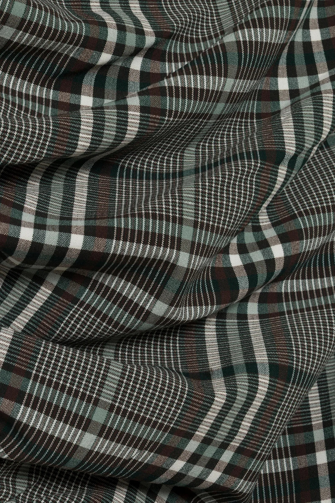 Burke S/L Draped Midi Dress - Everglade Plaid