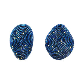 NULLI EARRINGS- IRIS NAVY