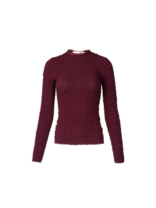 JARI TOP- BURGUNDY