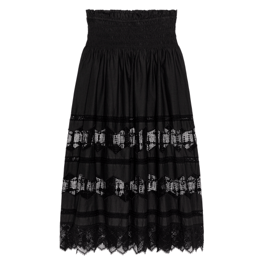 THE ROSETTE CROCHET CANARY SKIRT