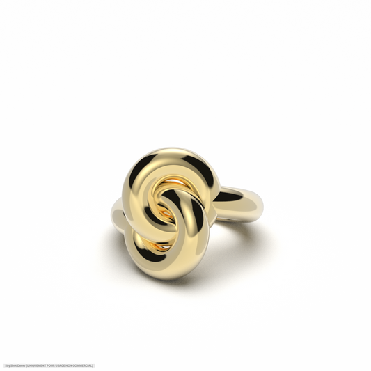 CUMULUS KNOT RING- GOLD