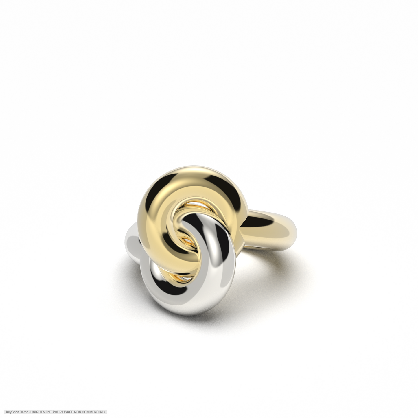 CUMULUS KNOT RING- GOLD/SILVER