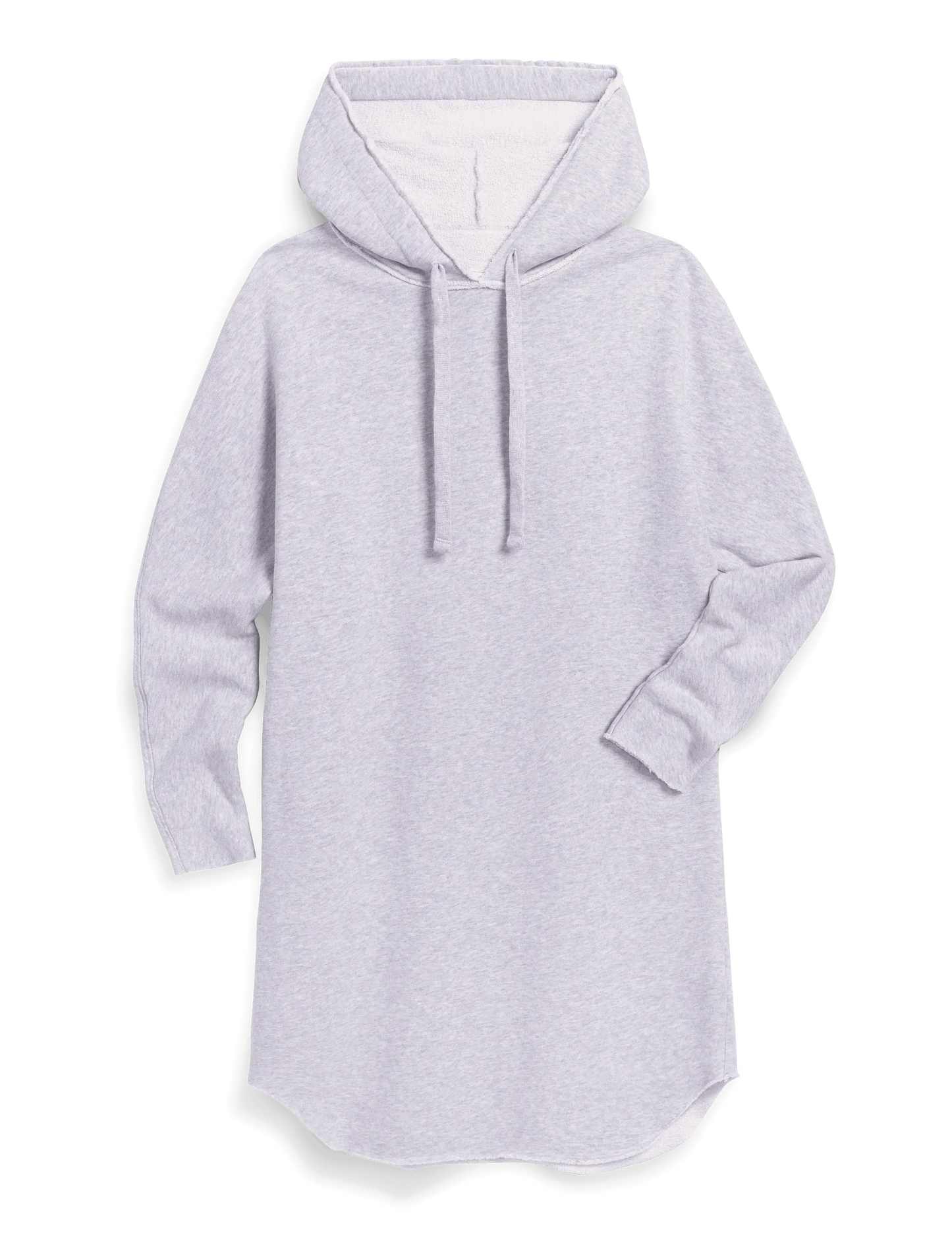 JACK HOODED MINI CAPE DRESS - GRAY MELANGE