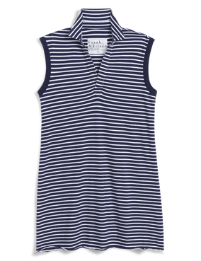 MINI LILY POLO DRESS IN YACHT STRIPE