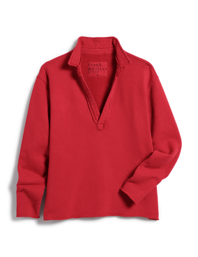 PATRICK POPOVER HENLEY- CRIMSON