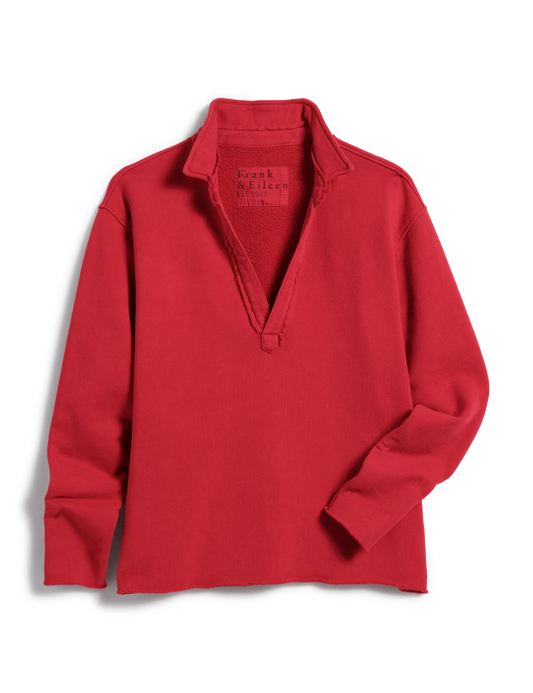 PATRICK POPOVER HENLEY- CRIMSON